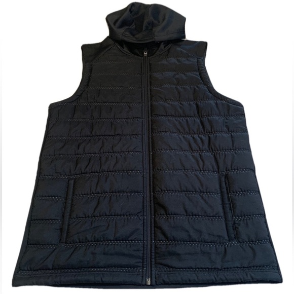 Russell Athletic Other - Russell Dri-Power 360 Black Quilted Vest with Hood - Training Fit, Size M